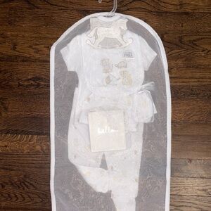 Kids White and Gold Matching Gift Set With Hanger Bag